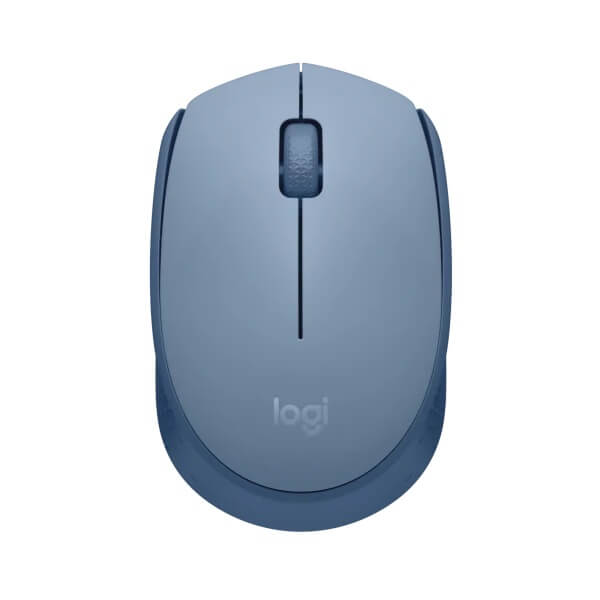 Logitech M171 Wireless Mouse – Blue Gray (910-006866) — detail view
