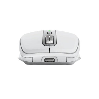 Logitech MX Anywhere 3S Compact Wireless Performance Mouse – Pale Grey (910-006930) — side view