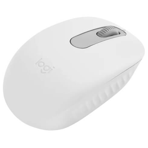 Logitech M196 Bluetooth Mouse – Off White (910-007460) — front view