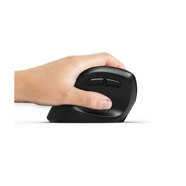 Port Connect Wireless Rechargeable ERGO Left-Handed Mouse (910008) — in use