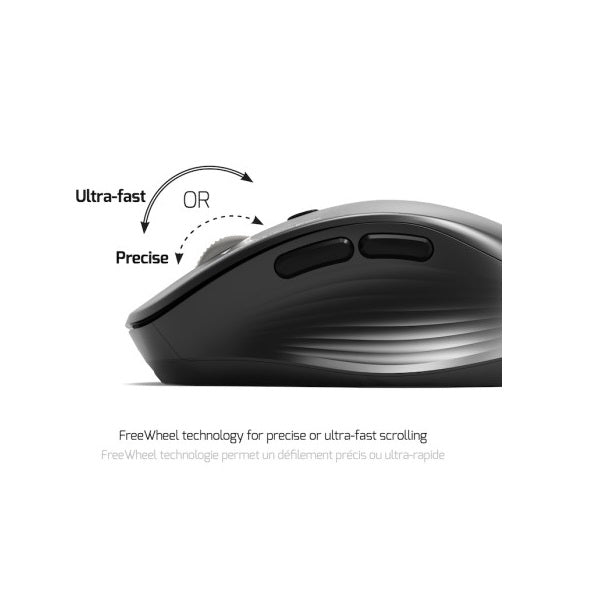 Port Connect Business Wireless Rechargeable Mouse (910202) — rear view