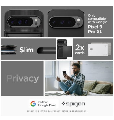 Spigen Google Pixel 9 Pro Xl Premium Slim Armor Card Case Black product image 2