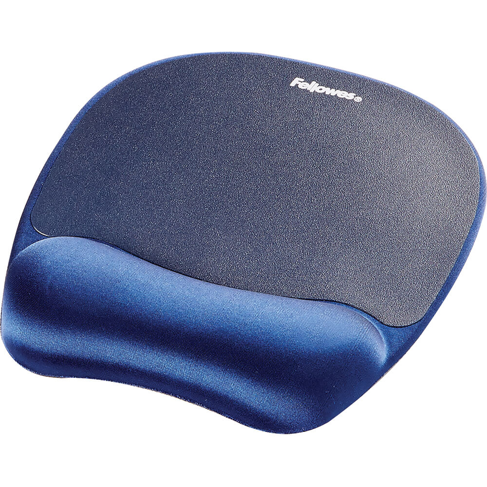 Fellowes Memory Foam Mousepad Wrist Support – Sapphire (9172801)