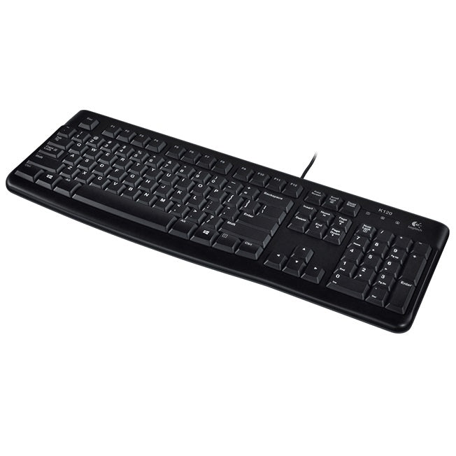 Logitech K120 Corded Keyboard (920-002508) — detail view