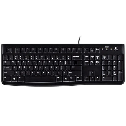 Logitech K120 Corded Keyboard (920-002508) — rear view