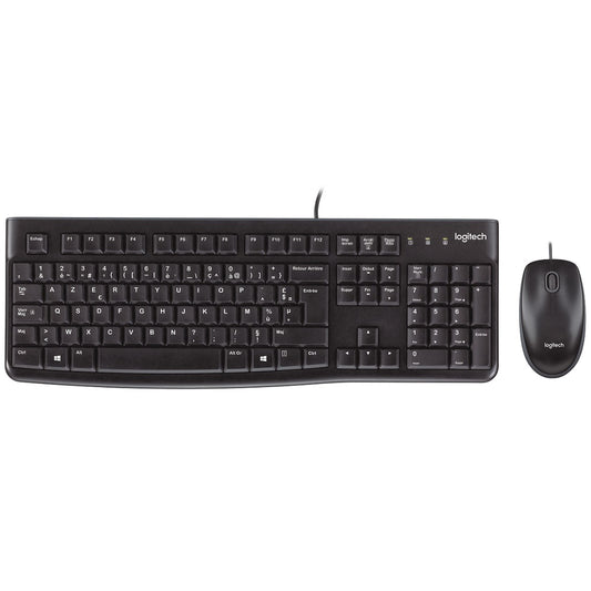 Logitech MK120 Wired Desktop Keyboard and Mouse Combo (920-002562) image 1