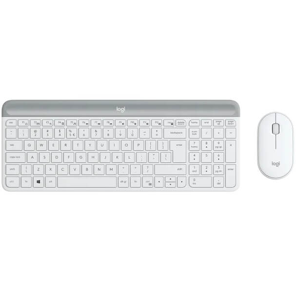 Logitech MK470 Slim Wireless Keyboard and Mouse Combo – Off White image 1