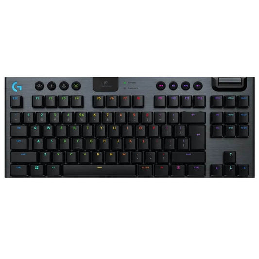 Logitech G915 TKL LightSpeed Wireless RGB Mechanical Gaming Keyboard – Carbon image 1