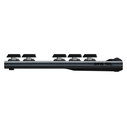 Logitech G915 TKL LightSpeed Wireless RGB Mechanical Gaming Keyboard – Carbon — side view