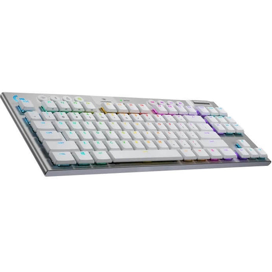Logitech G915 TKL LightSpeed Wireless RGB Mechanical Gaming Keyboard – White image 2