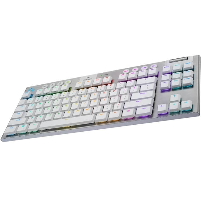 Logitech G915 TKL LightSpeed Wireless RGB Mechanical Gaming Keyboard – White image 4
