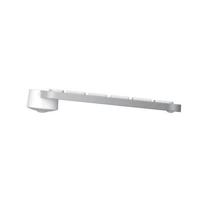 Logitech MX KEYS Mini Wireless Illuminated Keyboard – Pale Grey — rear view