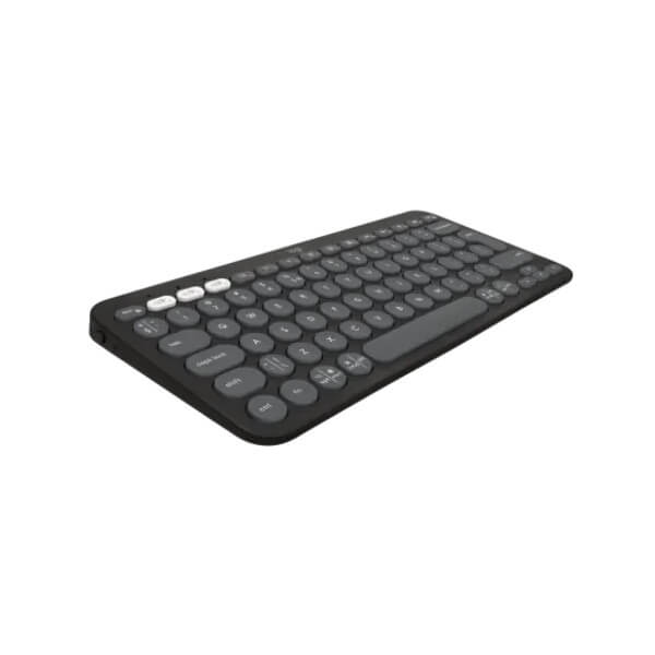 Logitech Pebble Keys 2 K380s Bluetooth Keyboard – Tonal Graphite — front view