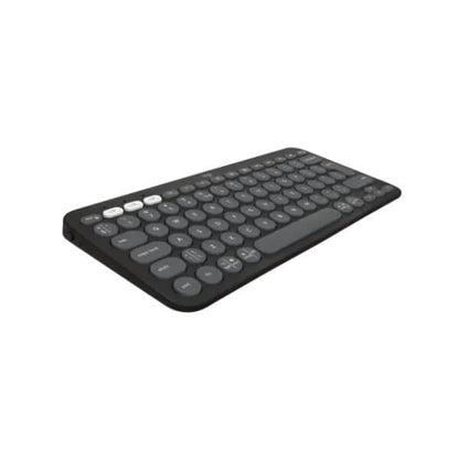 Logitech Pebble Keys 2 K380s Bluetooth Keyboard – Tonal Graphite — front view