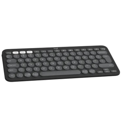 Logitech Pebble Keys 2 K380s Bluetooth Keyboard – Tonal Graphite — side view