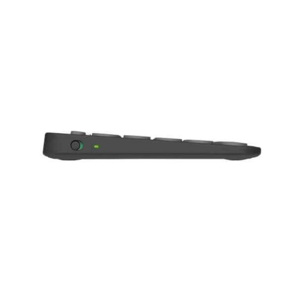 Logitech Pebble Keys 2 K380s Bluetooth Keyboard – Tonal Graphite — rear view