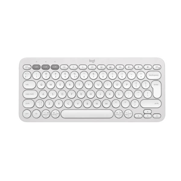 Logitech Pebble Keys 2 K380s Bluetooth Keyboard – Tonal White