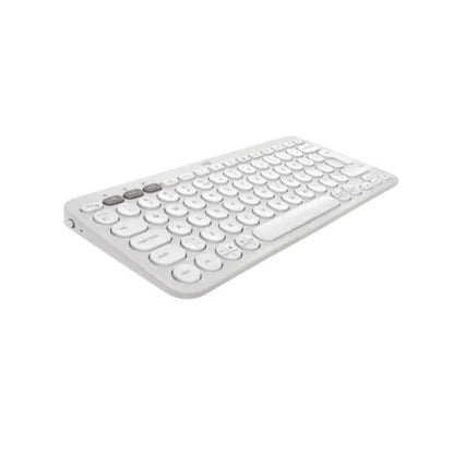 Logitech Pebble Keys 2 K380s Bluetooth Keyboard – Tonal White — front view