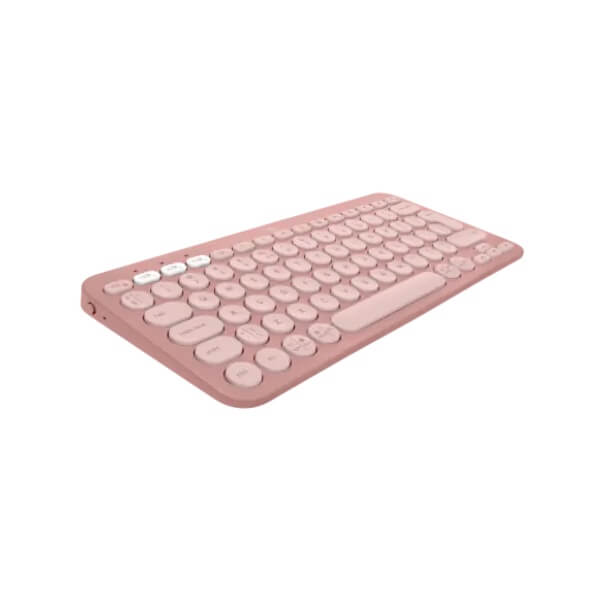 Logitech Pebble Keys 2 K380s Bluetooth Keyboard – Tonal Rose — front view