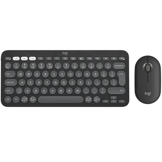 Logitech Pebble 2 Bluetooth Keyboard and Mouse Combo – Tonal Graphite image 1