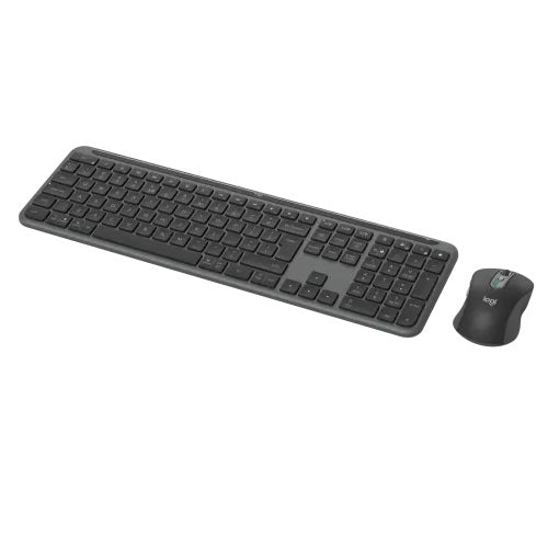 Logitech Signature Slim MK950 Wireless Keyboard and Mouse Combo (920-012490) — side view