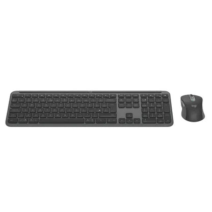 Logitech Signature Slim MK950 Wireless Keyboard and Mouse Combo (920-012500) — side view