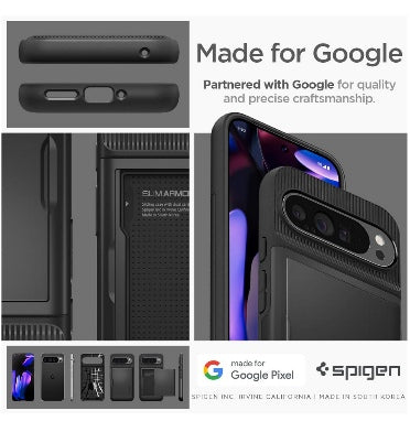 Spigen Google Pixel 9 Pro Xl Premium Slim Armor Card Case Black product image 7