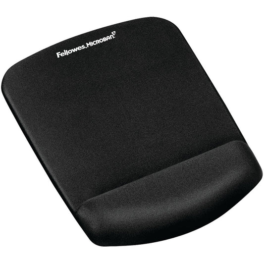 Fellowes Plushtouch Mousepad Wrist Support – Black (9252003) image 1
