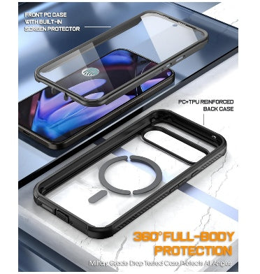 Poetic Google Pixel 9 Pro Xl Premium Full Body Guardian MagSafe Case Black/Clear product image 4
