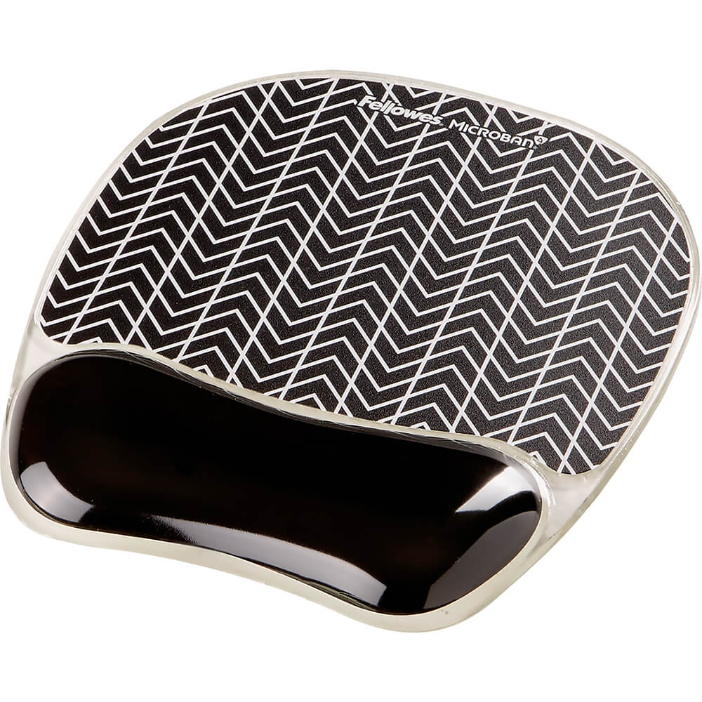 Fellowes Photo Gel Mousepad Wrist Support – Chevron (9653401)
