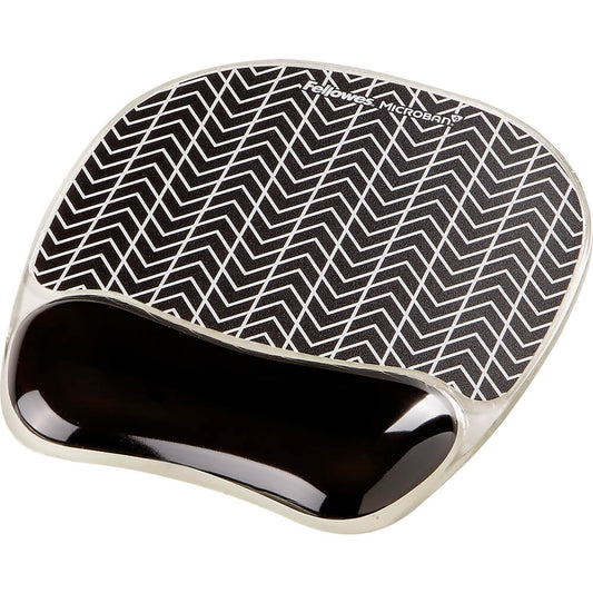 Fellowes Photo Gel Mousepad Wrist Support – Chevron (9653401) image 1
