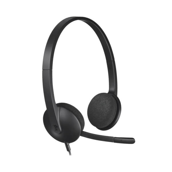 Logitech H340 Stereo USB Headset (981-000475) — front view
