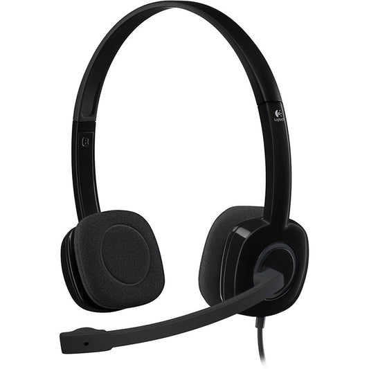 Logitech H151 Wired Stereo Headset with Noise-Cancelling Mic (981-000589) image 1