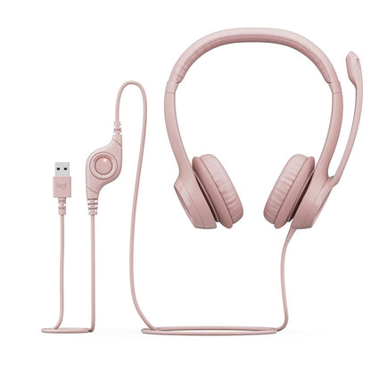 Logitech H390 USB Computer Headset (981-001281) — side view