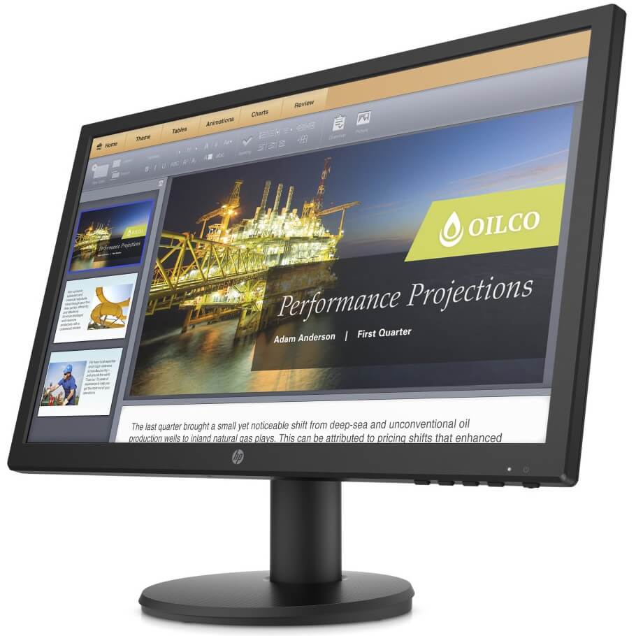 HP P21b G4 20.7″ Full HD Monitor (9TY24AA) — side view
