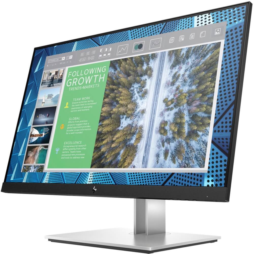 HP E24q G4 23.8″ QHD Monitor (9VG12AA) — side view