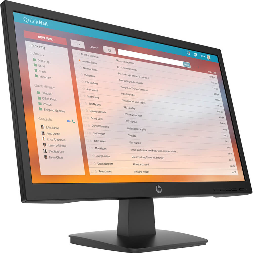 HP P22v G4 21.5″ FHD Monitor (9TT53AA) — front view