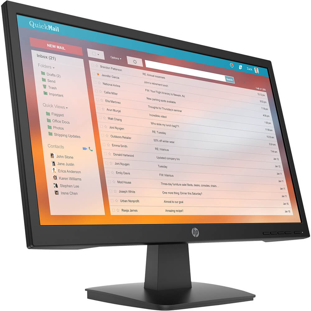 HP P22 G4 21.5-inch Full IPS LED Monitor (9TT53AS) — front view