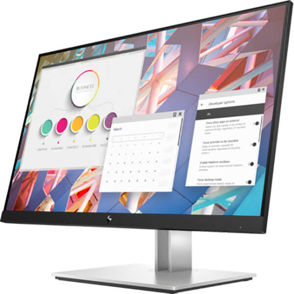 HP E24 G4 23.8″ FHD Monitor (9VF99AS) — side view