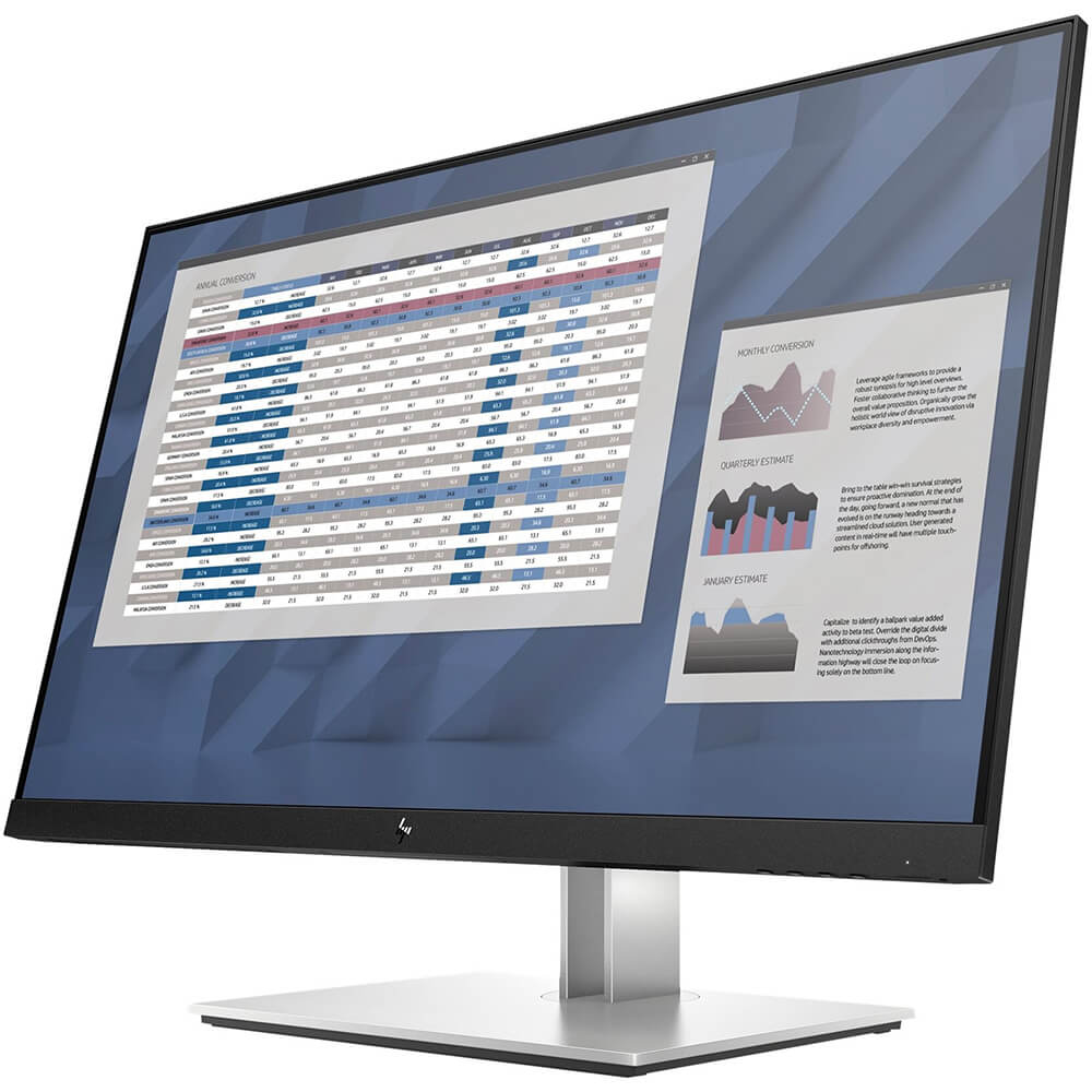HP E27 G4 27″ FHD Monitor (9VG71AA) — side view
