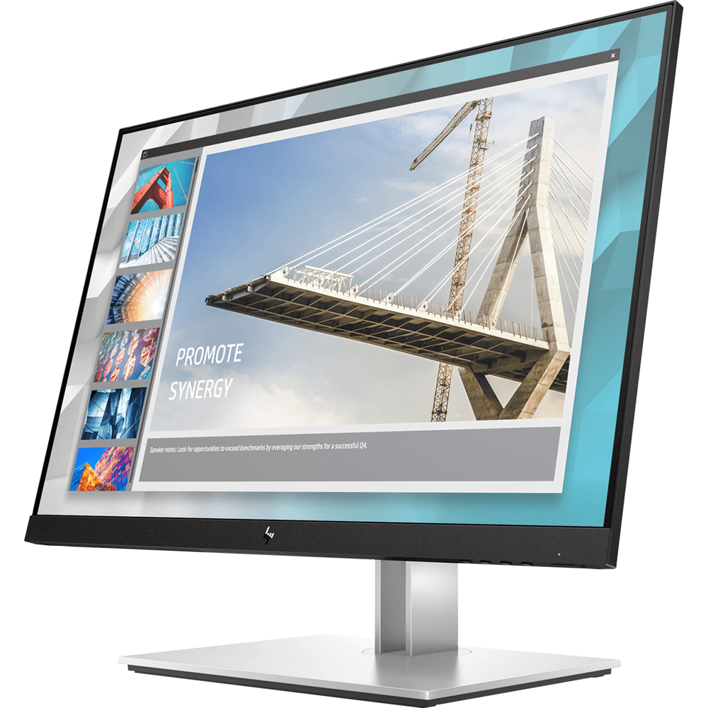 HP E24i G4 24″ WUXGA Monitor (9VJ40AA) — side view