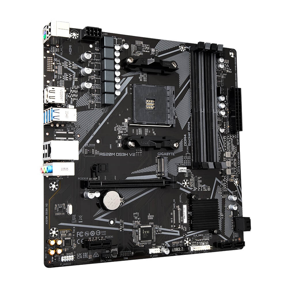 Gigabyte A520M DS3H V2 DDR4 AM4 Motherboard (GA-A520M-DS3H V2) image 3