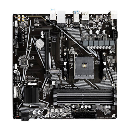 Gigabyte A520M DS3H V2 DDR4 AM4 Motherboard (GA-A520M-DS3H V2) — rear view