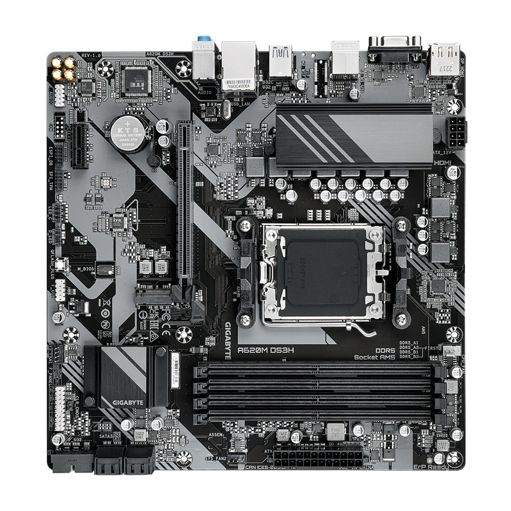 Gigabyte A620M DS3H DDR5 AM5 Motherboard (GA-A620M-DS3H) image 4