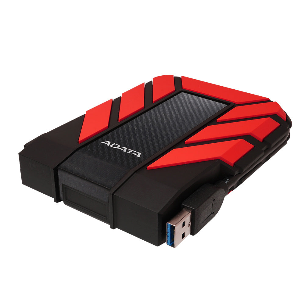 ADATA HD710 Pro 1TB Durable External Hard Drive – Red (AHD710P-1TU31-CRD) — side view
