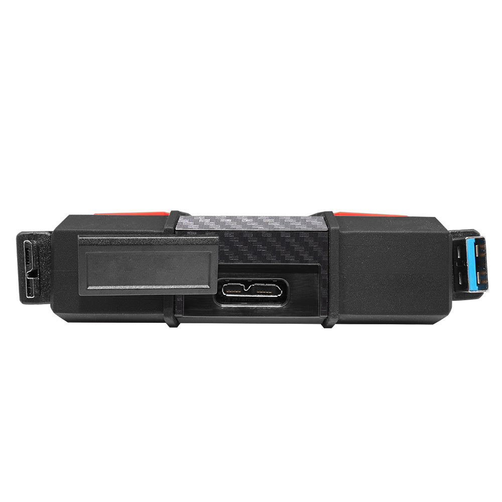 ADATA HD710 Pro 1TB Durable External Hard Drive – Red (AHD710P-1TU31-CRD) — rear view