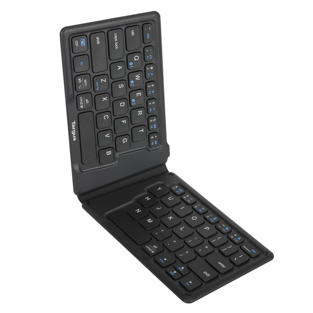 Targus Ergonomic Foldable Bluetooth Antimicrobial Keyboard (AKF003US) — side view
