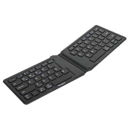 Targus Ergonomic Foldable Bluetooth Antimicrobial Keyboard (AKF003US) — rear view