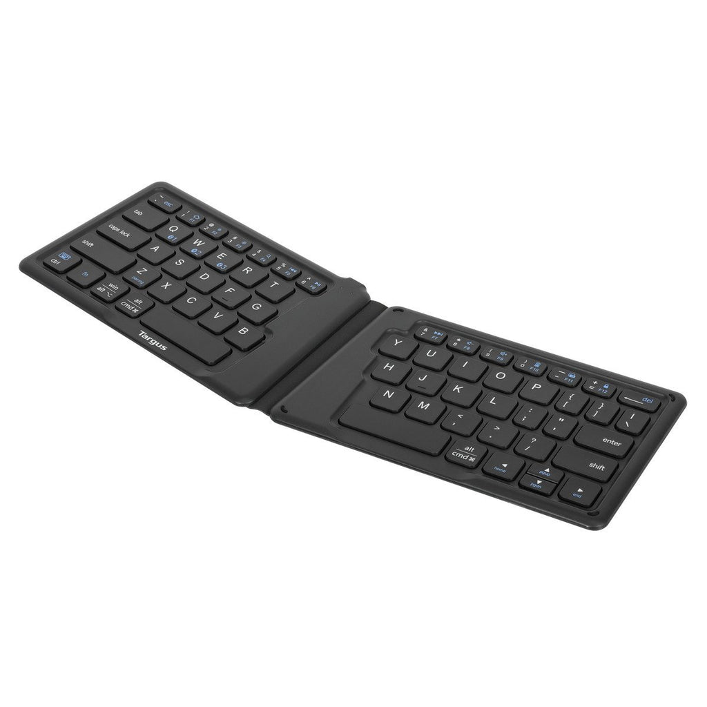 Targus Ergonomic Foldable Bluetooth Antimicrobial Keyboard (AKF003US) — detail view