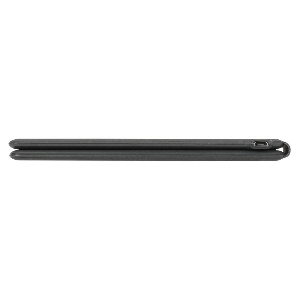 Targus Ergonomic Foldable Bluetooth Antimicrobial Keyboard (AKF003US) — in use